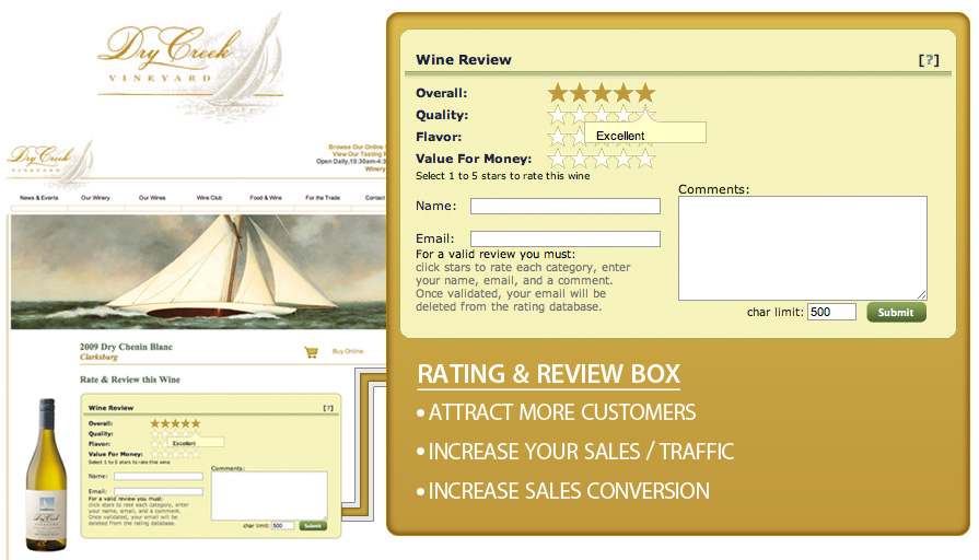 Customer Ratings and Reviews Solution